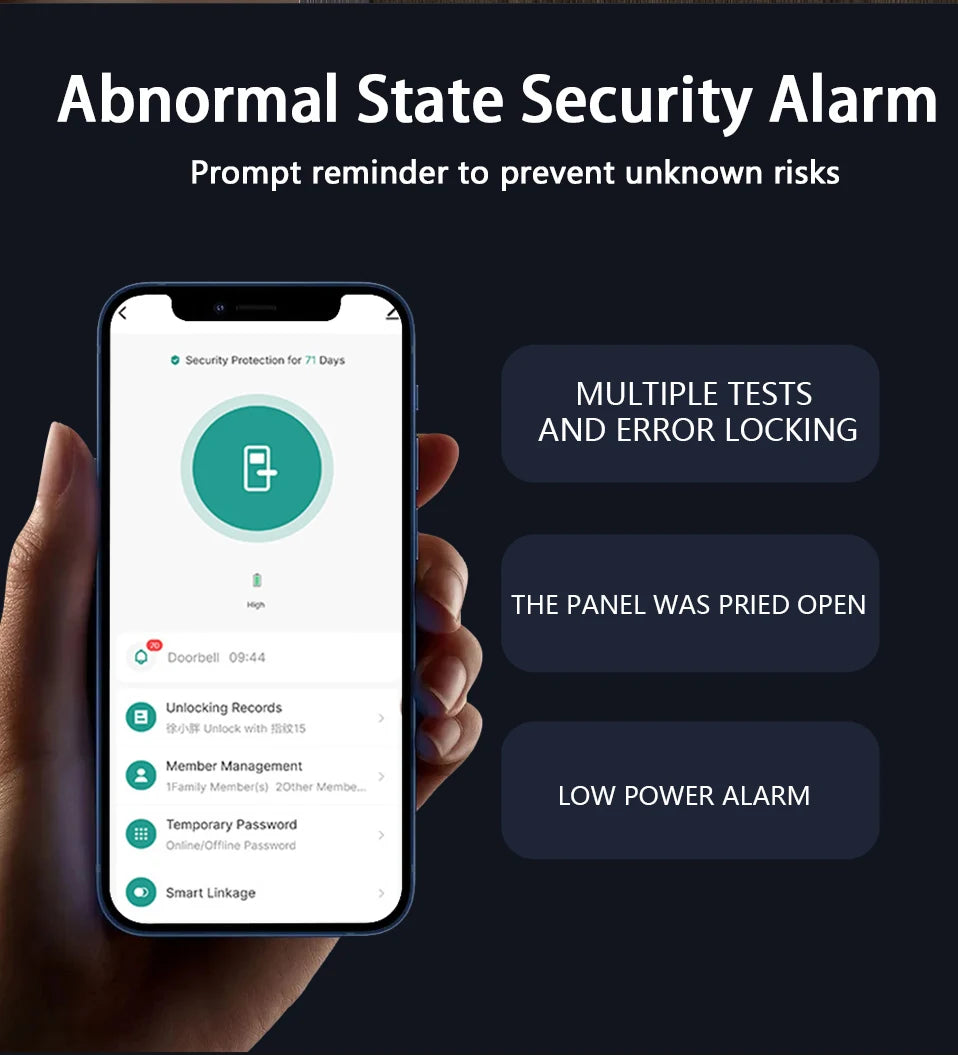 Waterproof Smart Deadbolt Lock – Biometric Fingerprint & Keypad Entry by Snagg A Smart Door Lock