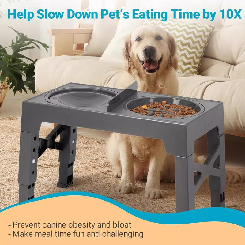 Elevated Dog Feeder with Adjustable Raised Stand by Snagg A Feeder