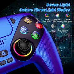 RH 5188 RGB Wireless Controller - Dual Vibration & Macro Function for PS5 & PC