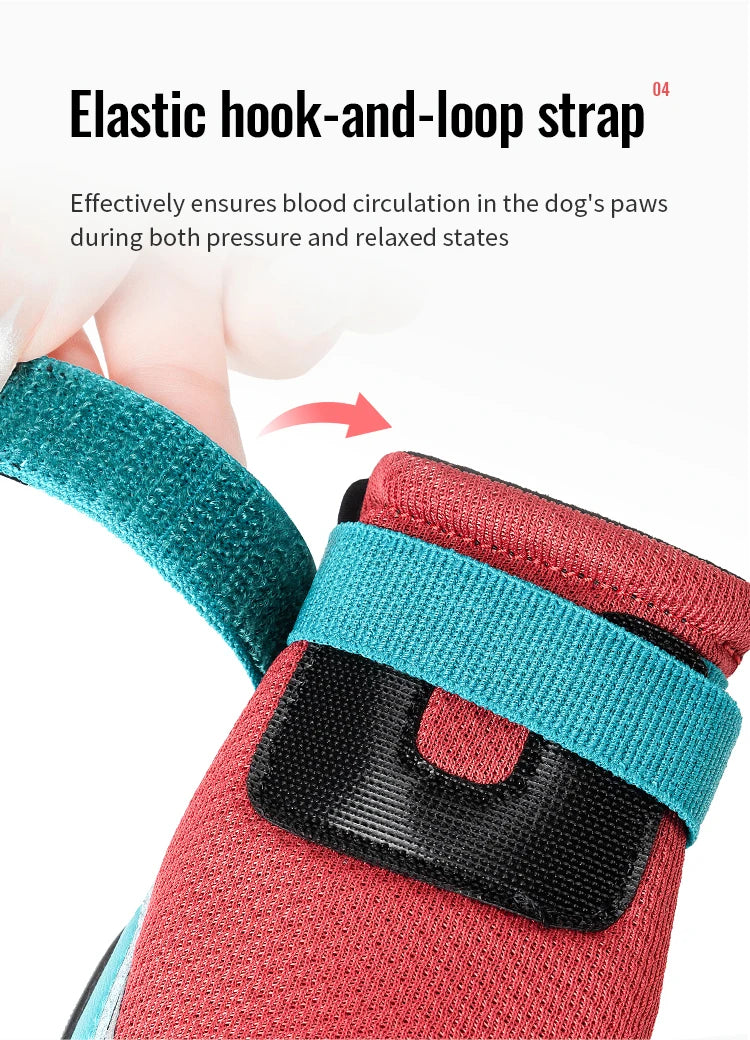 Reflective Anti Slip Dog Boots by Snagg A Shoes