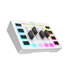 4 Channel RGB Audio Mixer – USB Streaming Mixer with XLR Mic Interface for Podcasts by Snagg An Audio Mixer