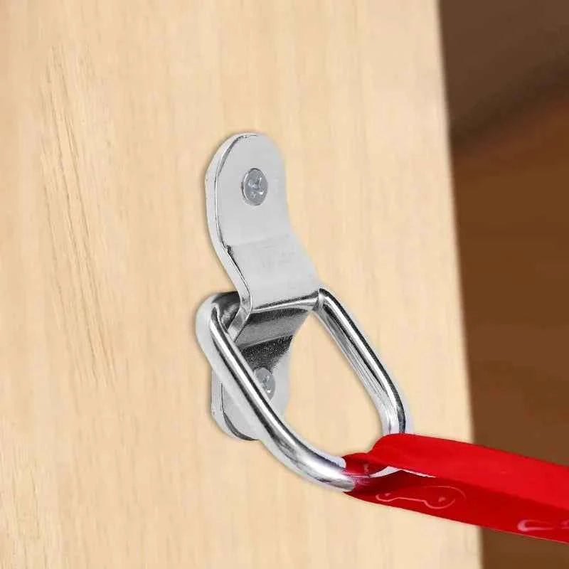 Stainless Steel D-Ring Tie Down Anchor | Lashing Ring Pull Hook for Car Boat Cargo Trailer RV Van