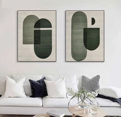 2-Piece Abstract Wall Art by Snagg A Print