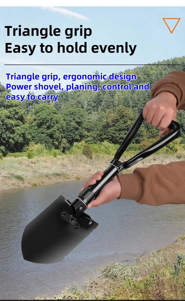 Military-Grade Folding Survival Shovel