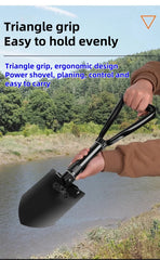 Military Grade Folding Survival Shovel by Snagg A Shovel