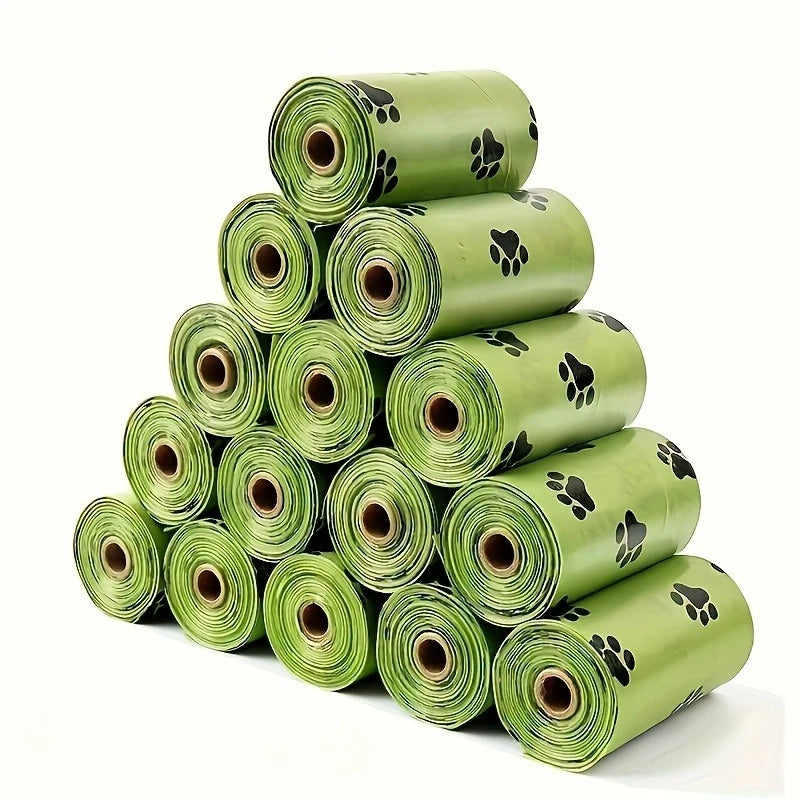 High Density Paw Print Waste Bags | Thickened Leak Proof & Odor Control Design