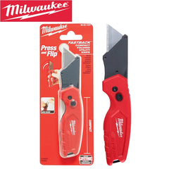 Milwaukee FASTBACK™ Compact Folding Utility Knife – Press & Flip Design - FASTBACK