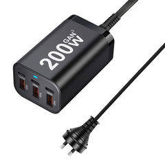 200W 6Ports GaN Quick Charger 4.0 3.0 Type C by Snagg An Adapter