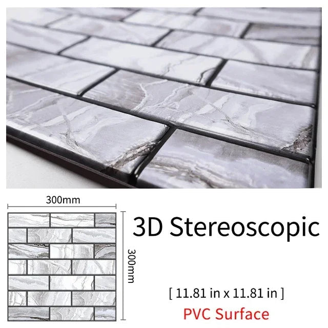 Imitation Brick & Cobblestone Wall Stickers by Snagg A Wall Sticker
