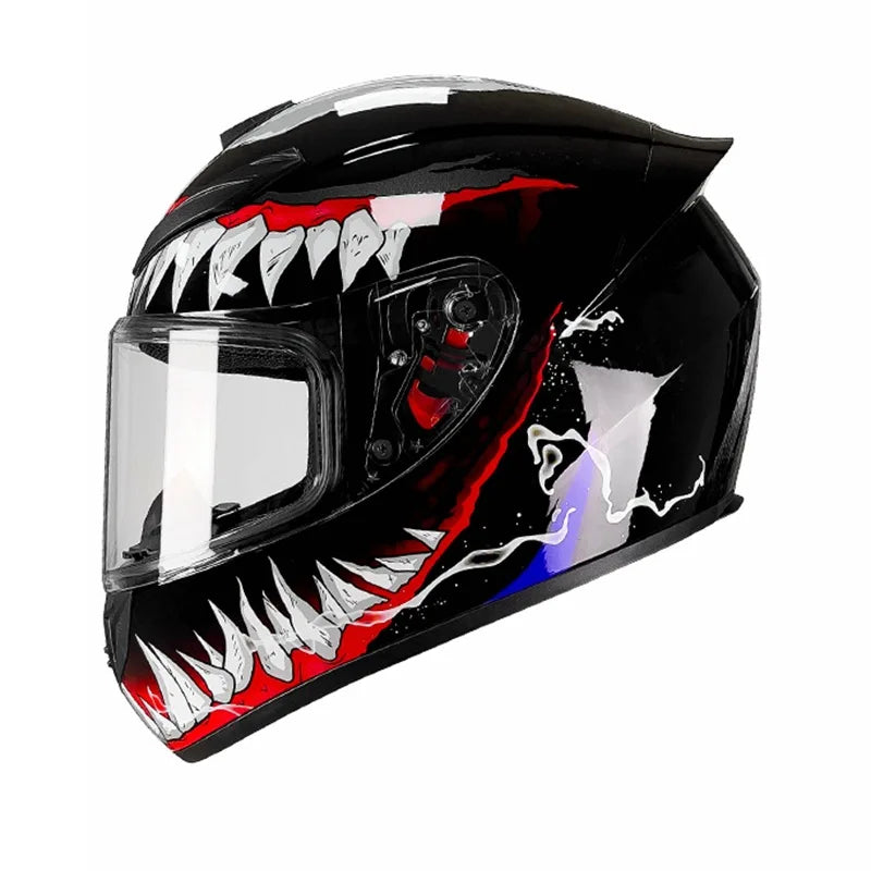 Unisex Full Face Flip Up Riding Helmet by Snagg A Motorcycle Helmet