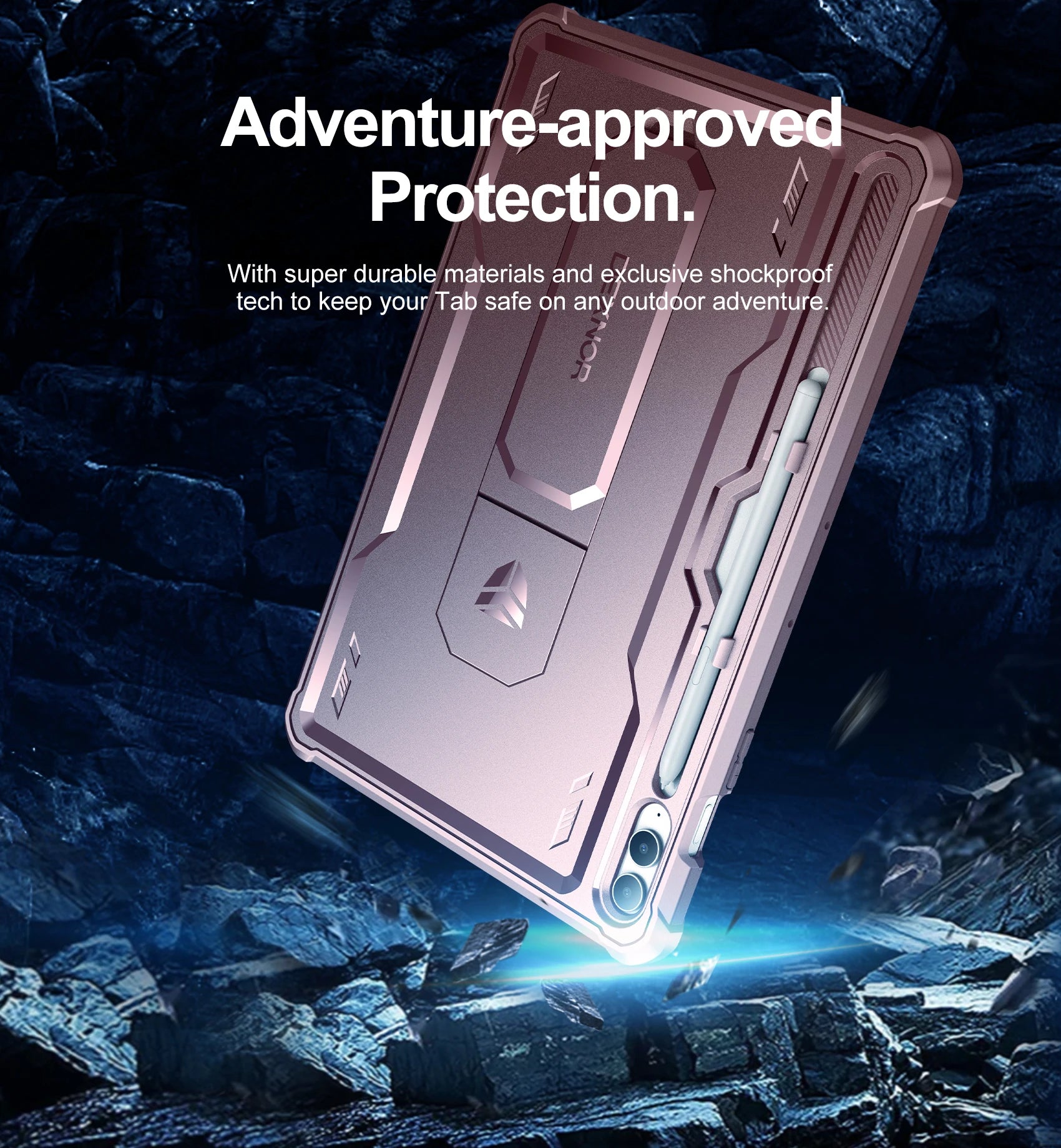 Heavy Shockproof Full Body Protective Cover WithBuilt in Screen Protector For Samsung Galaxy Tab S9 FE by Snagg A Tab Case