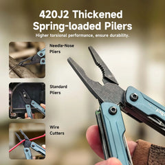 Mini 12-in-1 Multitool | Pocket Pliers, Knife, Wire Cutters & More