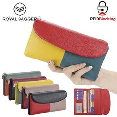 Royal Bagger RFID Long Wallet for Women