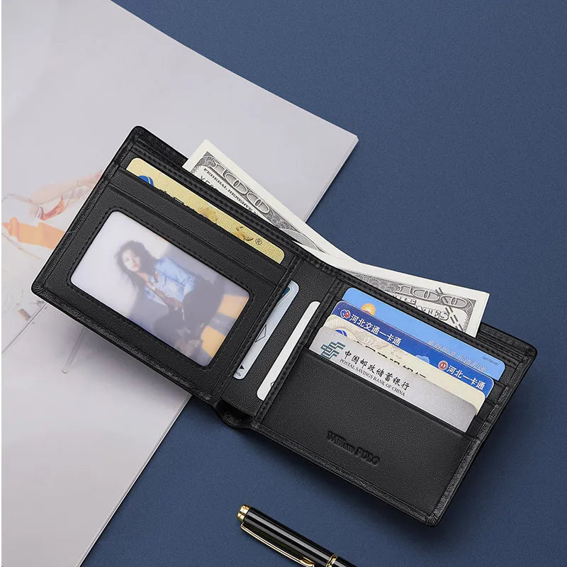 Luxury Men’s Short Leather Wallet