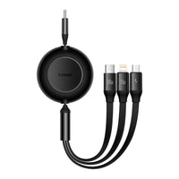 Retractable 100W 3-in-1 Fast Charging Cable by Snagg A Charging Cable