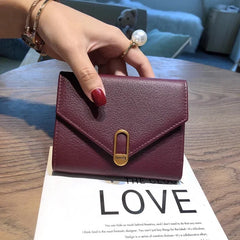 Soft Genuine Short Wallet for Women