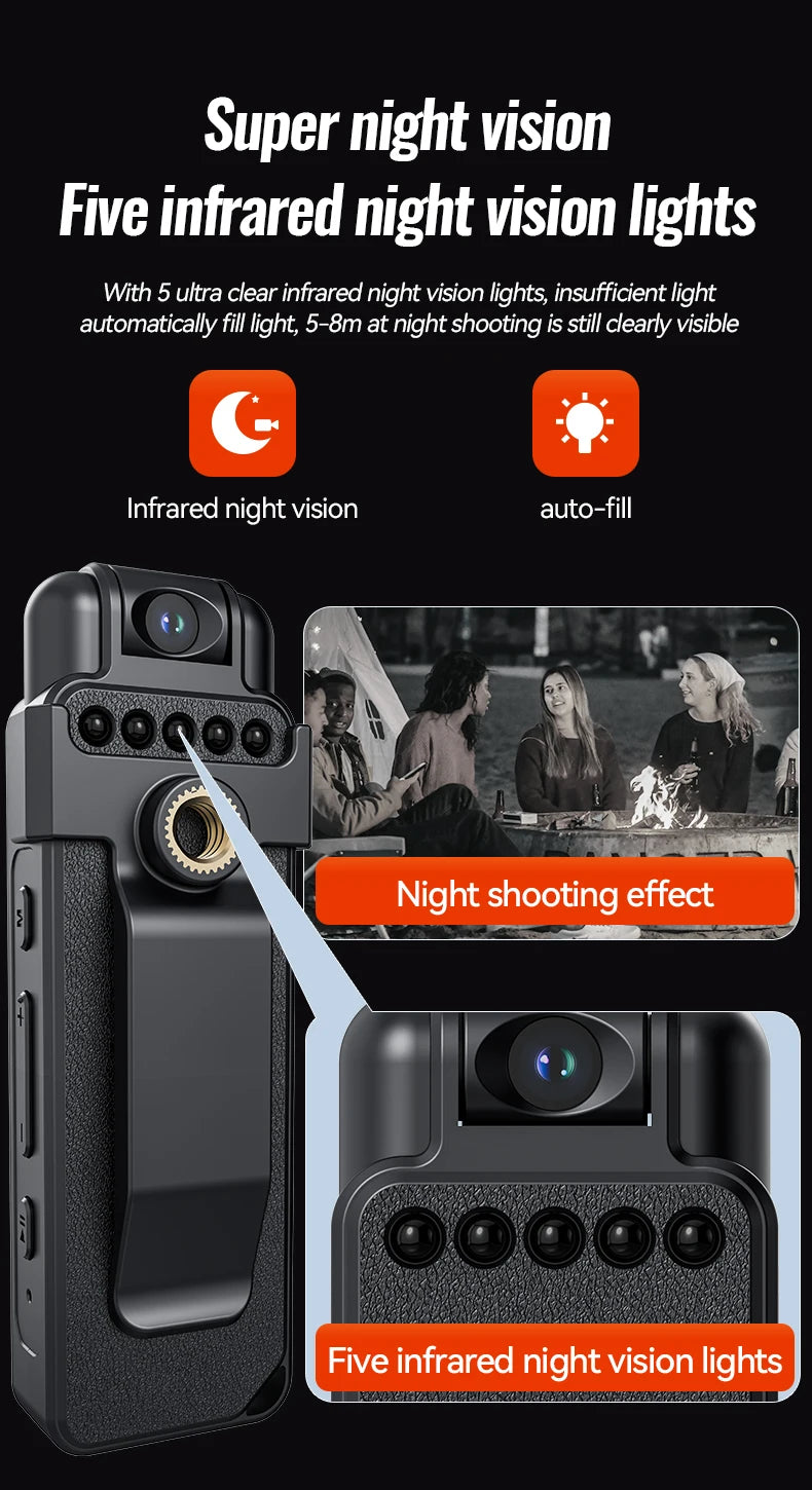 4K HD Mini Action Camera – Waterproof Helmet Cam with Clip Mount by Snagg A Portable Camera