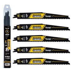 9 Inch Bi Metal Reciprocating Saw Blades 5PCS – Wood & Nail-Embedded Wood Cutting
