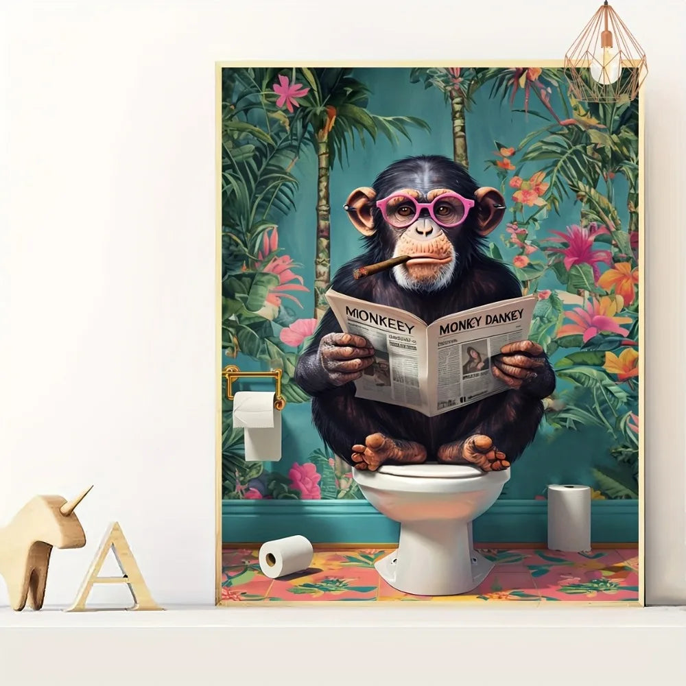 Quirky Bathroom Wall Art by Snagg A Print