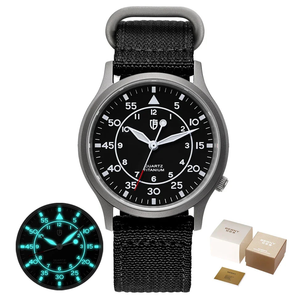 Titanium Quartz Watch – Rugged Elegance