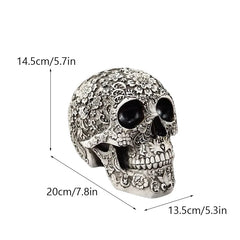 Floral Skull Resin Sculpture by Snagg A Sculpture