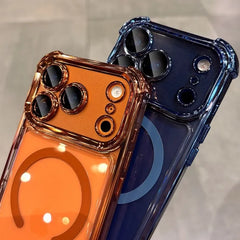 Transparent Airbag Magsafe Shockproof Case for iPhone 16 Series - Phone Cases & Covers