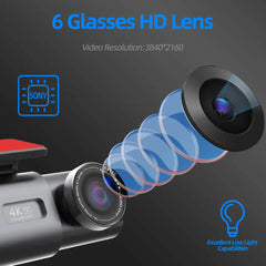 4K UHD Dual Dash Cam | Sony IMX415 Night Vision & Smart Connectivity