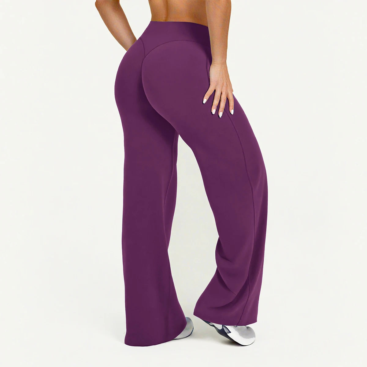 Women's Flared Wide-Leg Yoga Leggings | Seamless Breathable Fitness Versatile Casual Pants