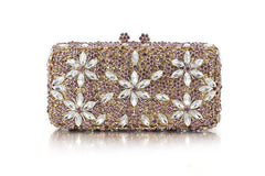 Stone Chain Crystal Evening Clutch by Snagg It Purses