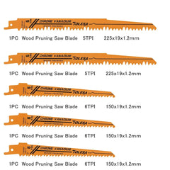 10PCS Reciprocating Saw Blades – Bi-Metal Wood, Metal & PVC Cutting Set