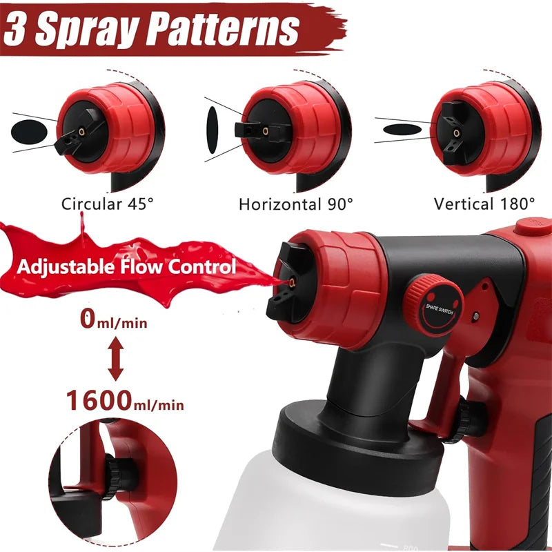 800ML Cordless Paint Sprayer