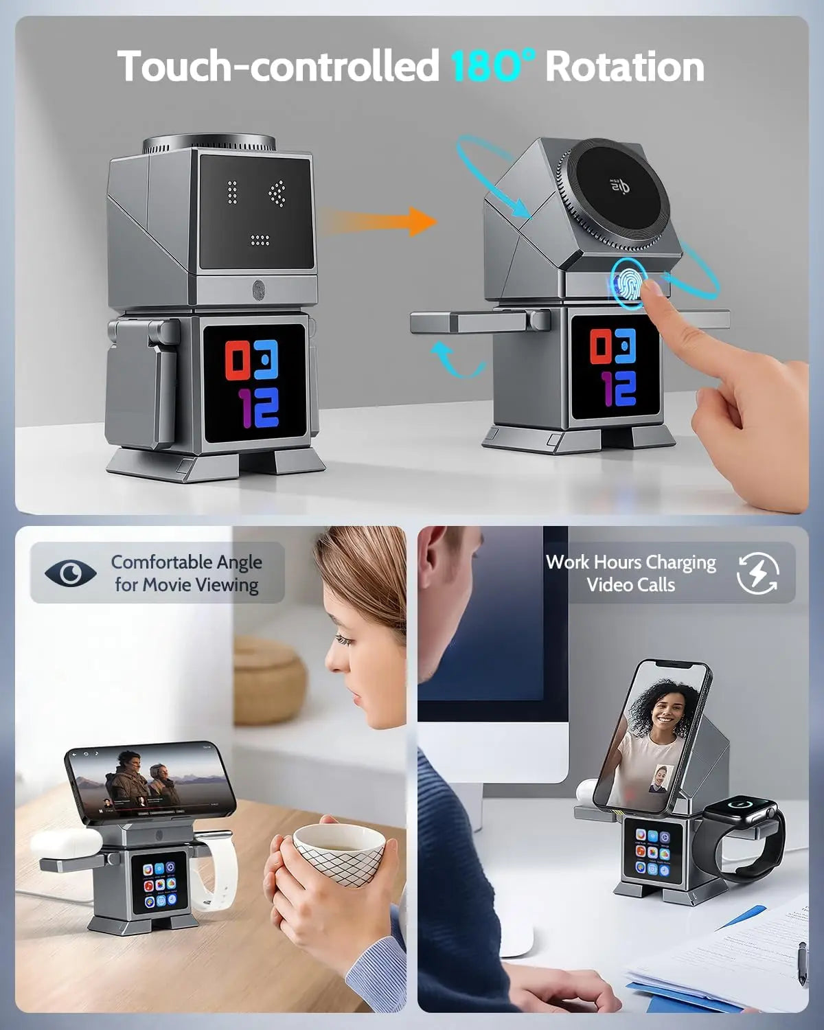 7-in-1 Qi2.2 25W Wireless Charging Station | Bluetooth Speaker + iPhone Apple Watch AirPods Fast Charger
