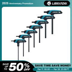 LIBRATON 7-Piece T-Handle Allen Key Set