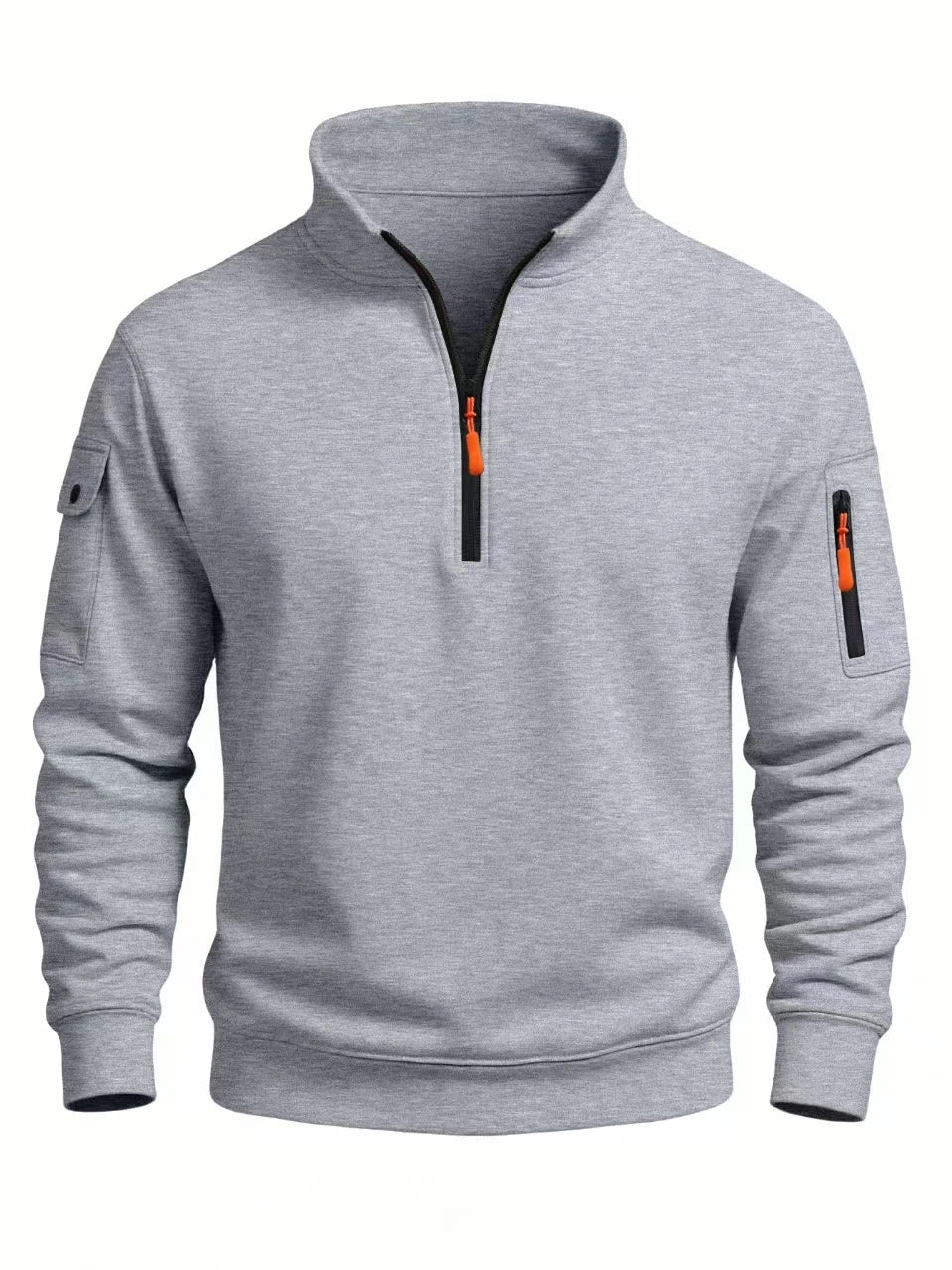 Men’s High-Neck Performance Sweatshirt | 2026 Autumn/Winter Half-Zip Windproof Top