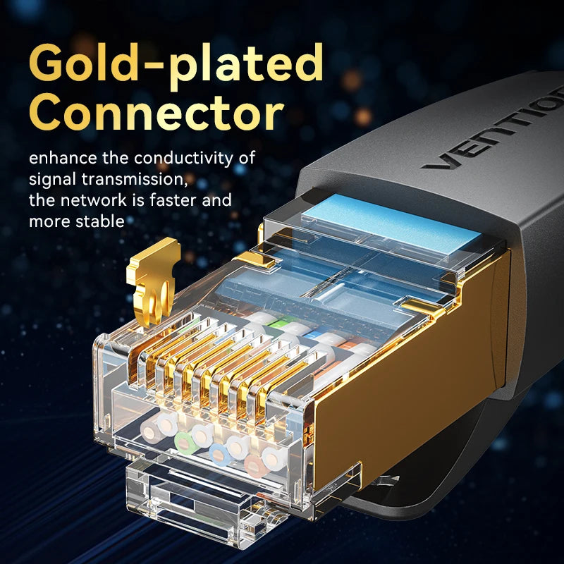 Cat8 Ethernet Cable – 40Gbps 2000MHz High-Speed Braided LAN Cord for Laptop, PS5 & Router by Snagg A Network Cable