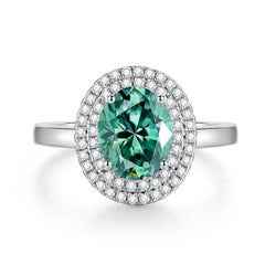 2ct Elliptical Moissanite Ring & Necklace Set - SnaggIt