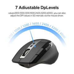 Multi Device Wireless Mouse | M+ Cross-Computer Technology & Precision Laser Navigation