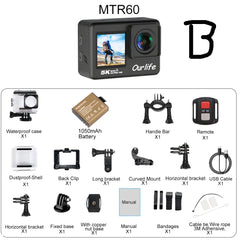 5K Action Camera – 30M Waterproof Sports Cam with Touch LCD by Snagg A Portable Camera