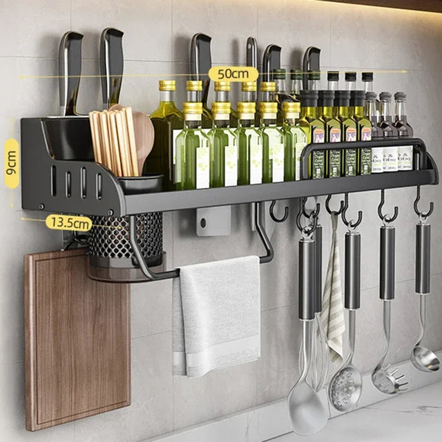 50cm Wall-Mounted Kitchen Storage Rack by Snagg A Rack
