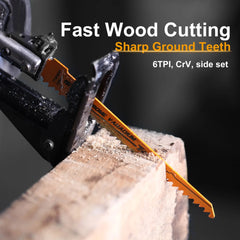 10PCS Reciprocating Saw Blades – Wood, PVC, Metal & Demolition Sawzall Blades