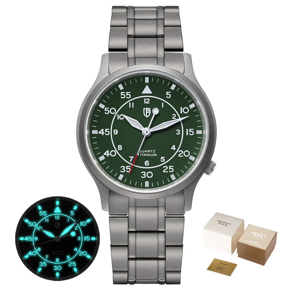 Titanium Quartz Watch – Ultra-Thin Precision