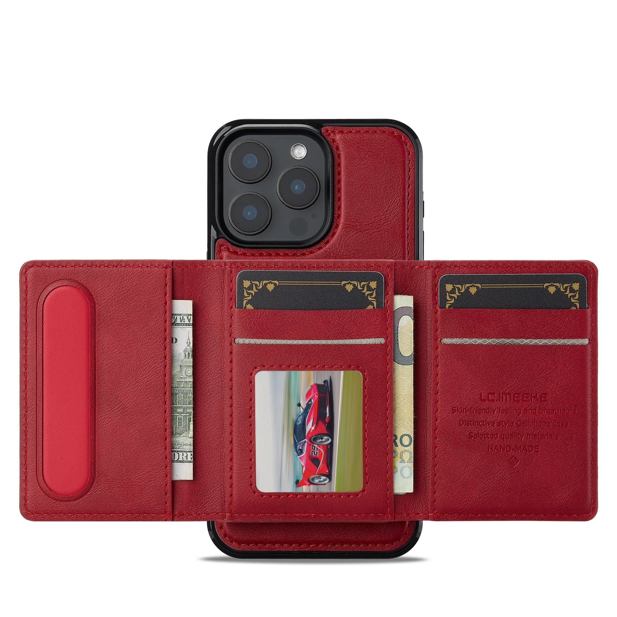 2 in 1 Detachable Magnetic Leather Case – for iPhone 15 Series - Phone Cases & Covers