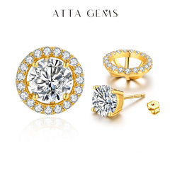 1.0CT Moissanite Stud Earrings