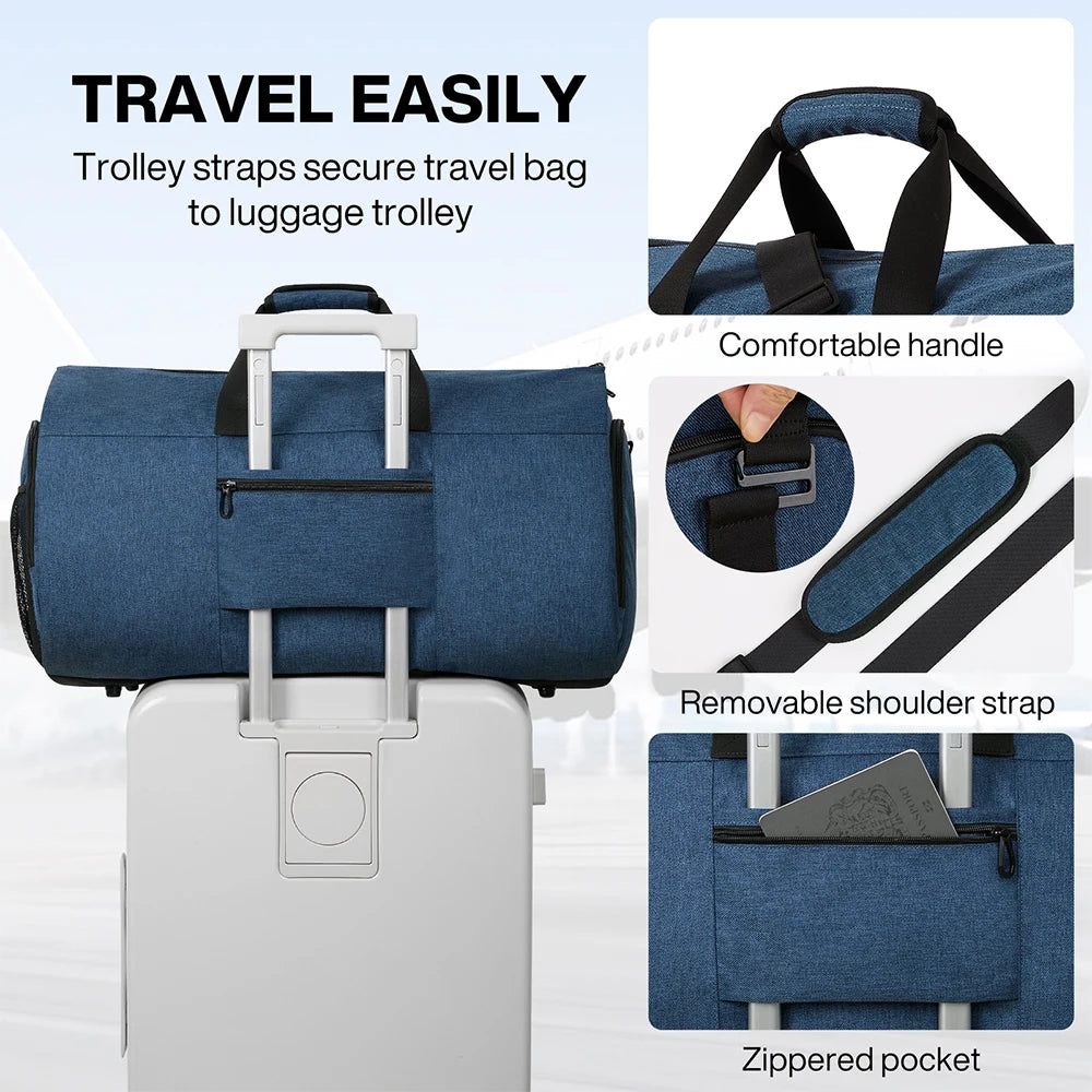 2-in-1 Convertible Garment & Duffel Bag