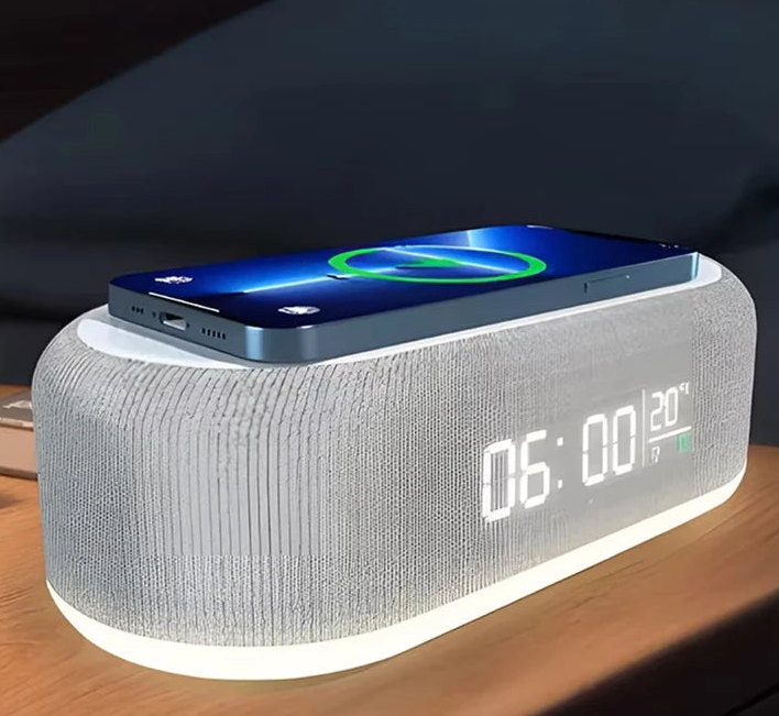 30W Wireless Chargers With Clock & Lamp Night Light by Snagg A Charging Station