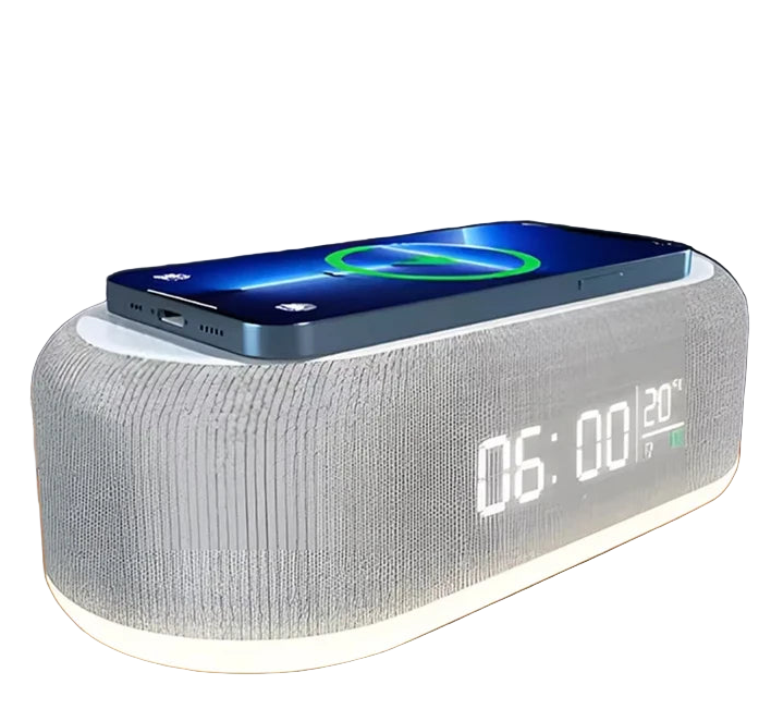 30W Wireless Chargers With Clock & Lamp Night Light by Snagg A Charging Station