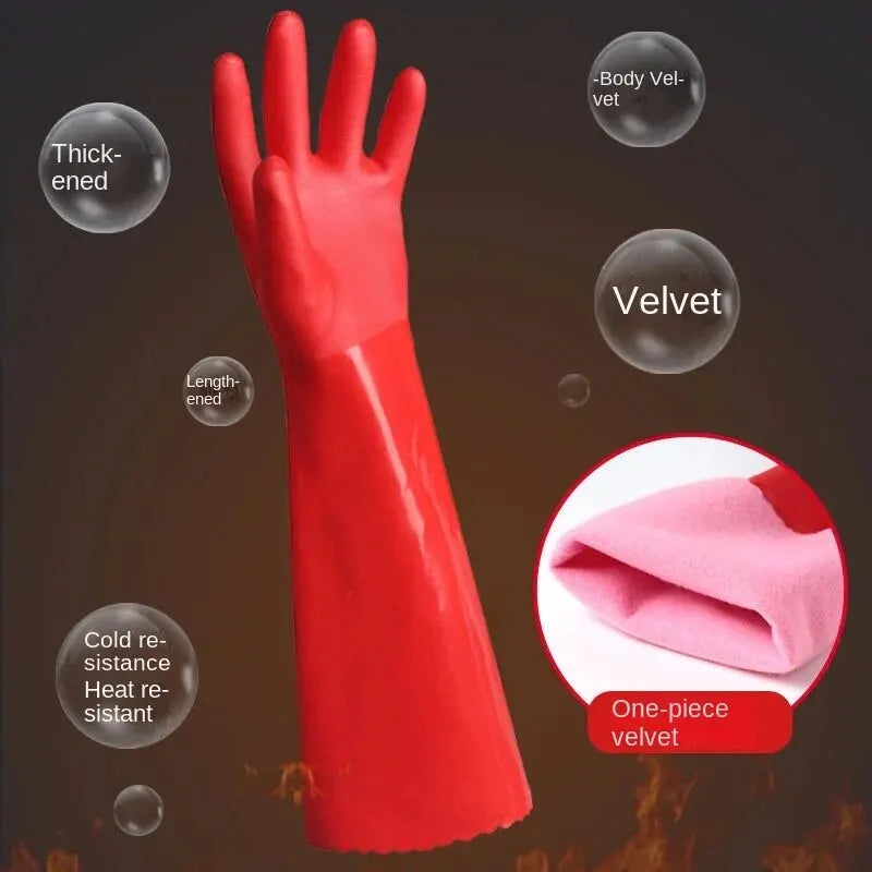 16 Inch PVC Cleaning Gloves Oil & Chemical Resistant by Snagg A Gloves