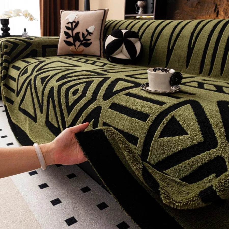 Bohemian Sofa Protector – Vintage Comfort & Pet-Friendly Design by Snagg A Sofa Cover