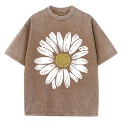Sunflower Print Womans Streetwear T-Shirt