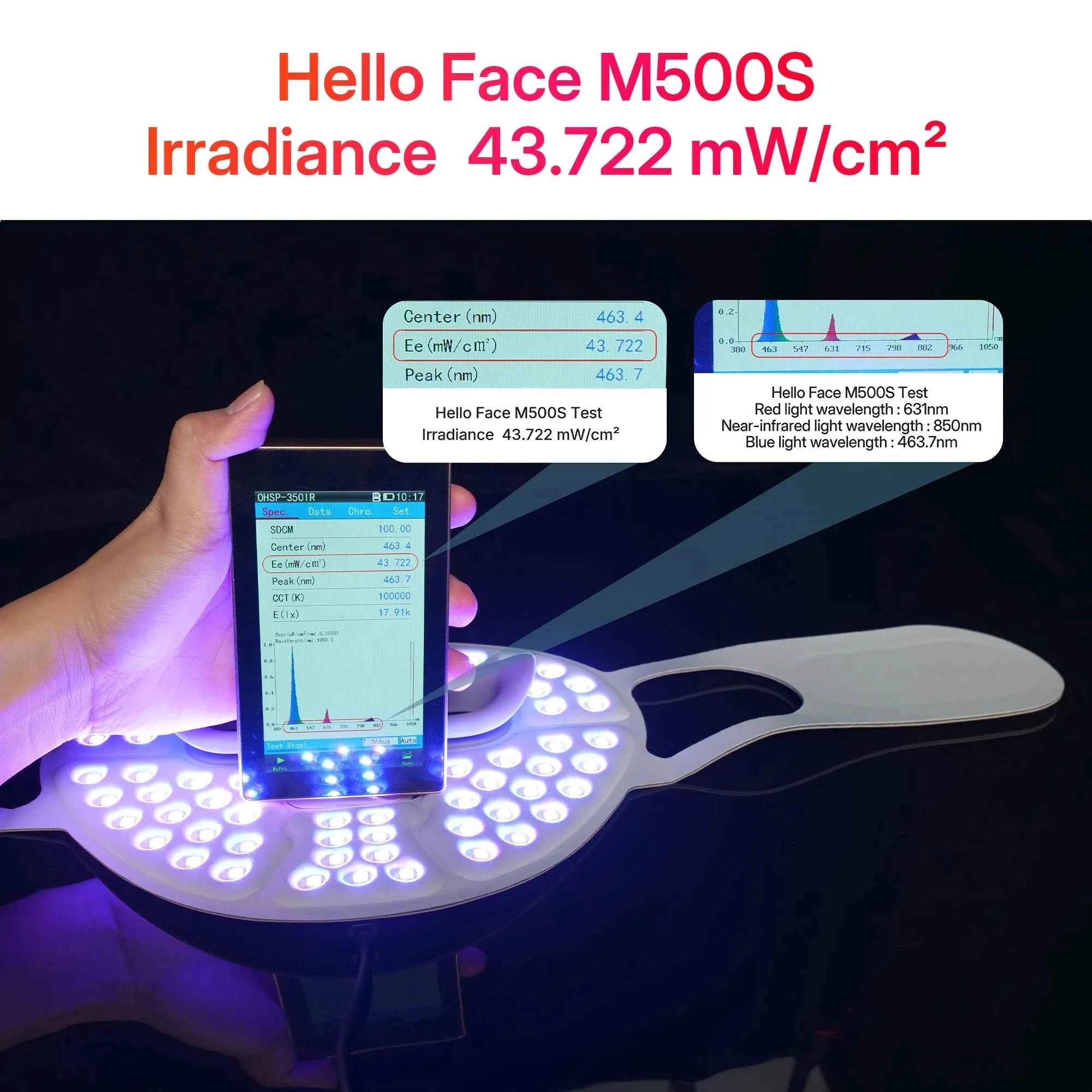Wireless Near-Infrared and Red Light Therapy Facial Mask